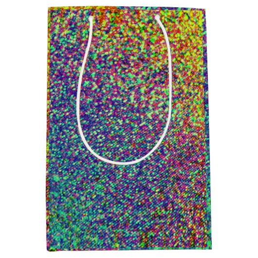 Rainbow Confetti Mittlere Geschenktüte (Vorderseite)