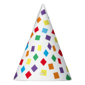 Rainbow Confetti Party Hat Partyhütchen (Links)