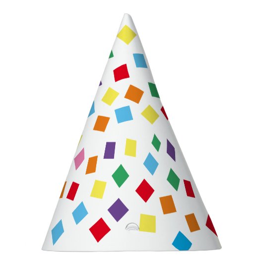 Rainbow Confetti Party Hat Partyhütchen (Rechts)