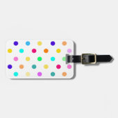 Rainbow Confetti polka dockt Gepäckanhänger (Vorderseite horizontal)