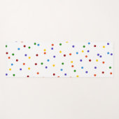 Rainbow Confetti Polka Dot Doppelseitig Yogamatte (Vorderseite (Horizontal))