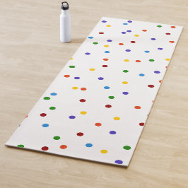Rainbow Confetti Polka Dot Doppelseitig Yogamatte