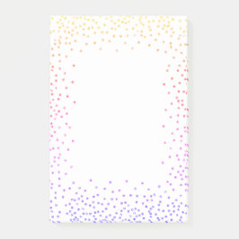 Rainbow Confetti Post it Notes Post-it Klebezettel