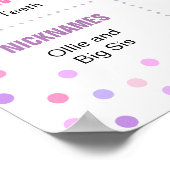 Rainbow Confetti-Poster zum dritten Geburtstag Poster (Ecke)