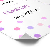 Rainbow Confetti-Poster zum zweiten Geburtstag Poster (Ecke)