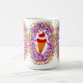 Rainbow Confetti Swirl Ice Cream Kaffeetasse (Mittel)