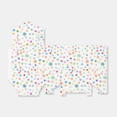 Rainbow Confetti Watercolor Dots Gefälligkeitsbox Geschenkschachtel (Ungefaltet)