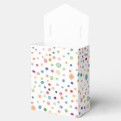 Rainbow Confetti Watercolor Dots Gefälligkeitsbox Geschenkschachtel (Geöffnet)