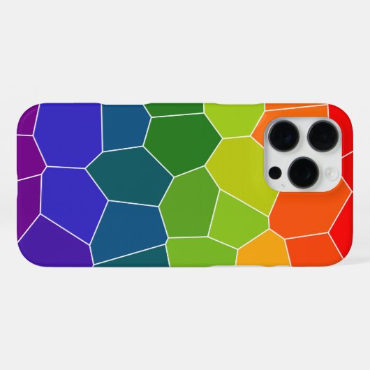 Rainbow-COOLES Muster iPhone Hülle (Rückseite (Horizontal))