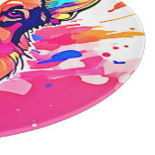 Rainbow Corgi: Pop Art Puppy Joy Schneidebrett (Ecke)