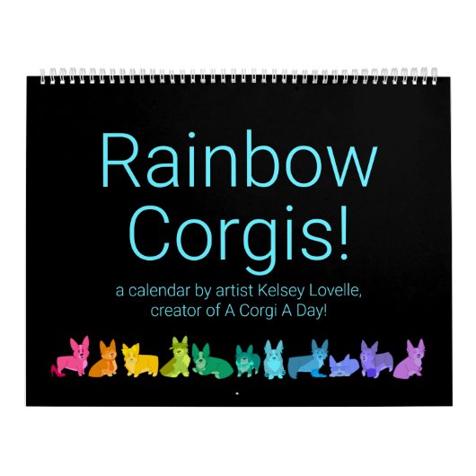 Rainbow Corgis! Kalender (Titelbild)