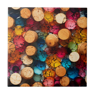 Rainbow Cork Tile Fliese