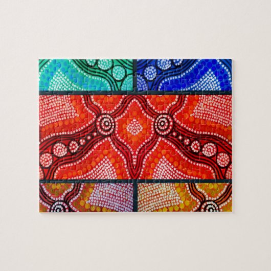 Rainbow Corroboree Panel Puzzle (Horizontal)