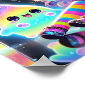 Rainbow Cosmic Witze Whimsical Fantasy Poster (Ecke)