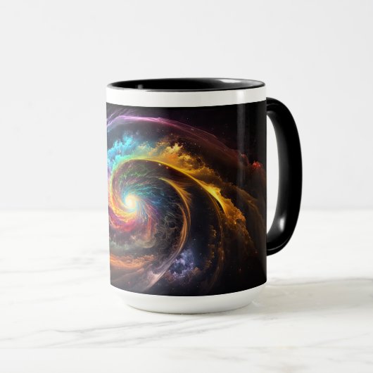 Rainbow Cosmos Tasse (VorderseiteRechts)