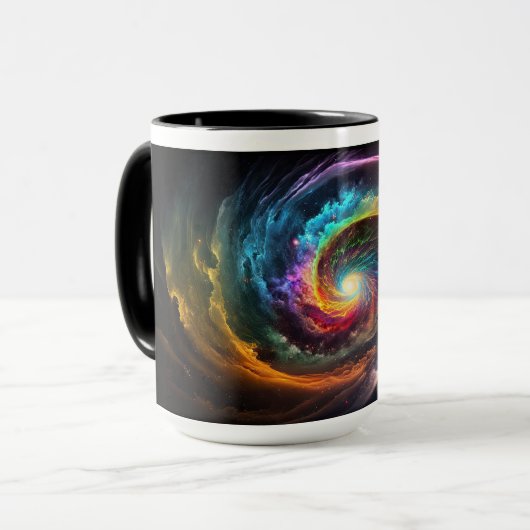 Rainbow Cosmos Tasse (Vorderseite Links)