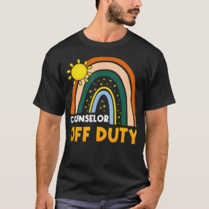 Rainbow Counselor Off Duty Happy Letzten Tag von S T-Shirt