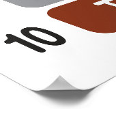 Rainbow Counting 1-20 Zahlen Bildung Poster (Ecke)