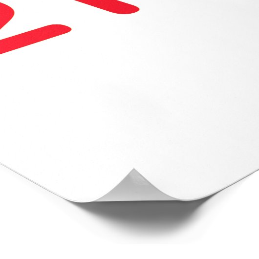 Rainbow Counting 1-25 Zahlen Bildung Poster (Ecke)