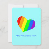 Rainbow Couple Einladung (Rückseite)