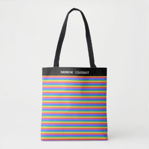 Rainbow Covenant Multicfarbener Streifen Tasche