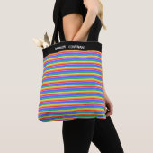 Rainbow Covenant Multicfarbener Streifen Tasche (Von Nahem)