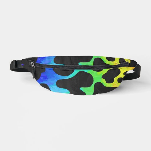 Rainbow Cow Gepunktetes Muster Bauchtasche (Vorderseite)
