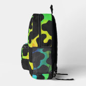 Rainbow Cow Muster Monogramm Bedruckter Rucksack (Rechts)