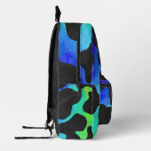 Rainbow Cow Muster Monogramm Bedruckter Rucksack (Links)