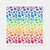 Rainbow Cow Pattern Serviette (Vorderseite)