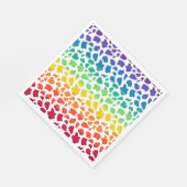 Rainbow Cow Pattern Serviette (Ecke)
