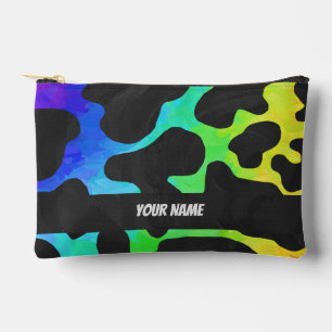 Rainbow Cow Pattern Zubehörtasche