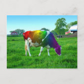 Rainbow Cow Postkarte (Vorderseite)