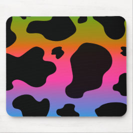 Rainbow Cow Print Mousepad