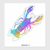 Rainbow Crawfish Sticker (Blatt)