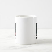Rainbow-Crayon-Apfel-Schwarz-Abzeichen-Bester-Lehr Kaffeetasse (Mittel)