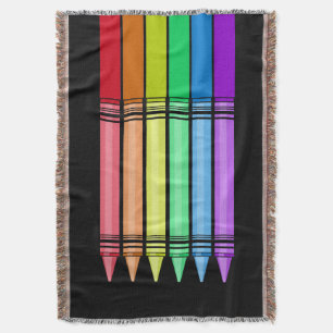 Rainbow Crayon Decke