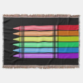 Rainbow Crayon Decke (Vorderseite)