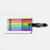 Rainbow Crayon Gepäckanhänger (Rückseite horizontal)