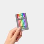Rainbow Crayon Hall Pass Abzeichen Ausweis (Handheld)