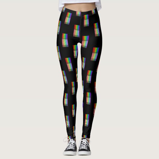 Rainbow Crayon Leggings (Vorderseite)