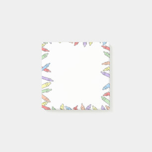 Rainbow Crayon Notizblock