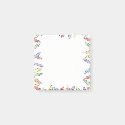 Rainbow Crayon Notizblock (Vorderseite)