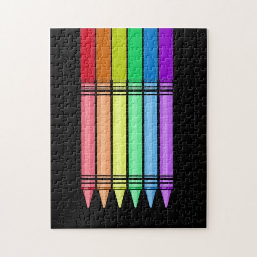 Rainbow Crayon Puzzle (Vertikal)