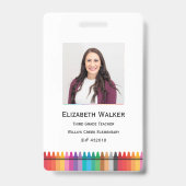 Rainbow Crayon School Ausweis (Back)