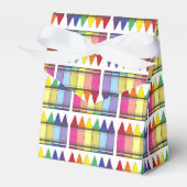 Rainbow Crayons Artist Art Class Birthday Party Geschenkschachtel (Vorderseite)