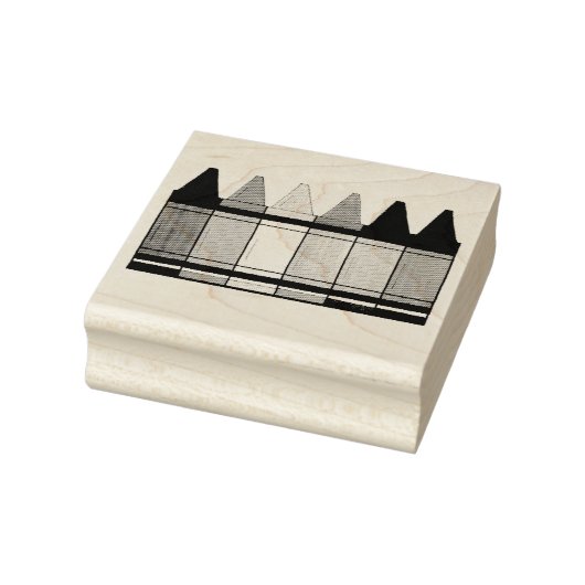 Rainbow Crayons Artist Art Class Colour School Gummistempel (Stempel)