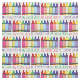 Rainbow Crayons Artist Art Teachroom Stoff