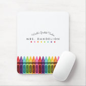 Rainbow Crayons Personalisiert Teacher Mousepad (Mit Mouse)
