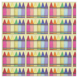 Rainbow Crayons School Teacher Art Supplier Class Stoff